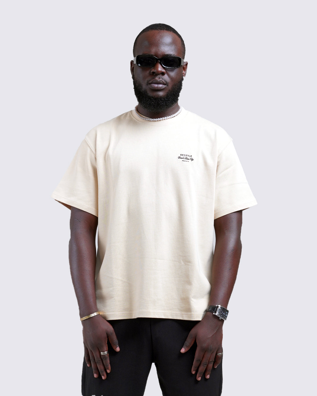 Restyle Valid Dreams - Oversized T-Shirt "Beige"