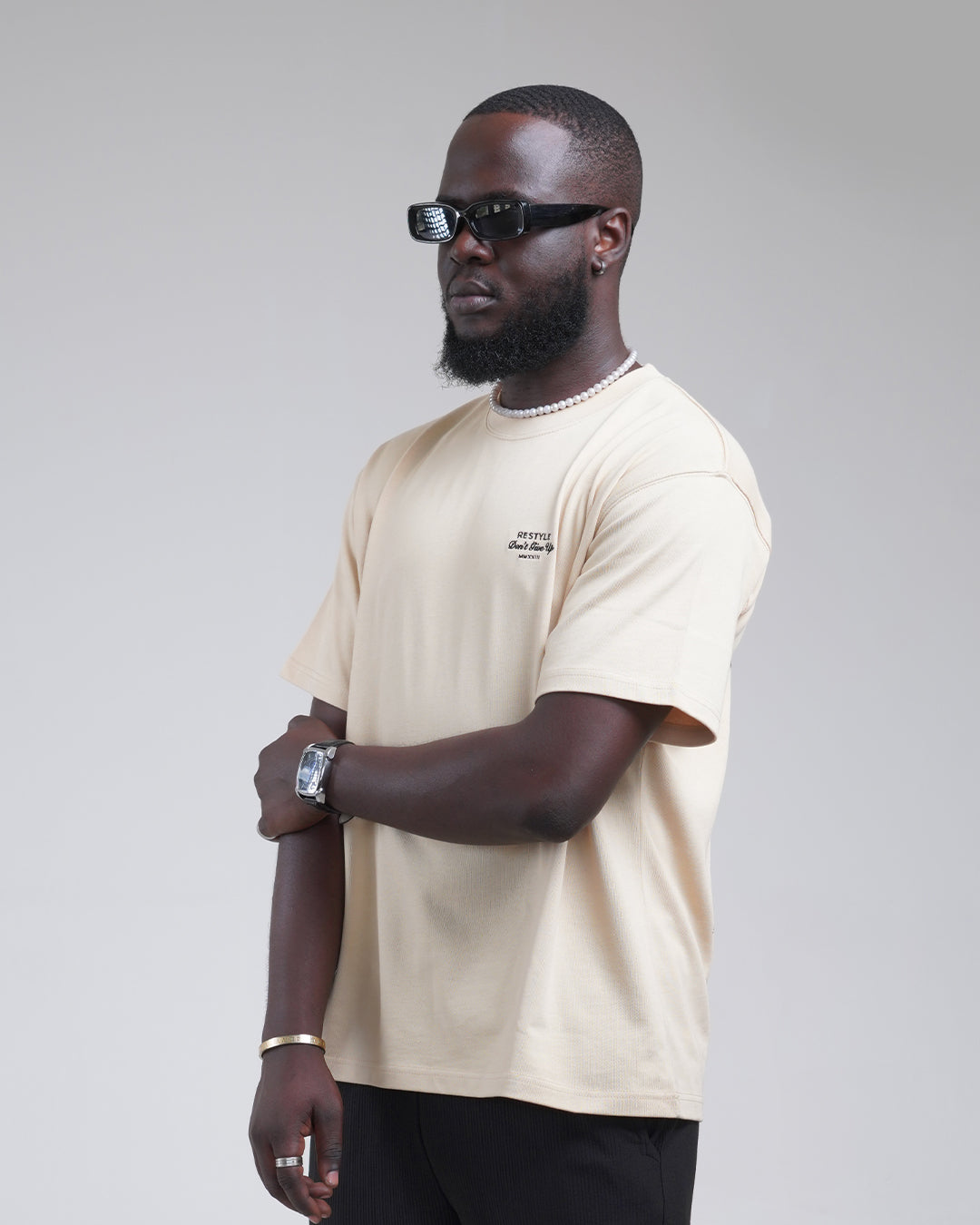 Restyle Valid Dreams - Oversized T-Shirt "Beige"