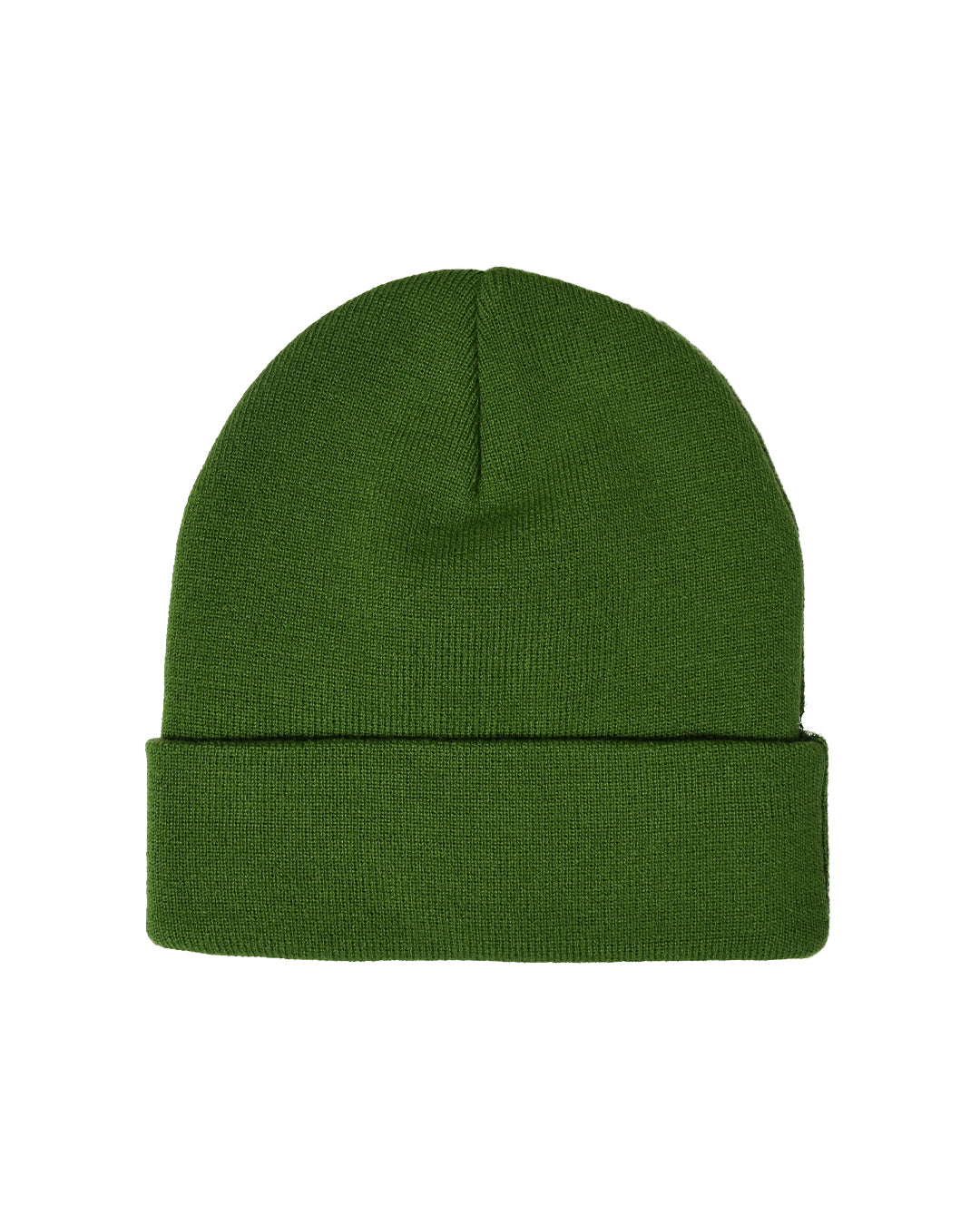 Restyle Front Patch Beanie Hat - Green