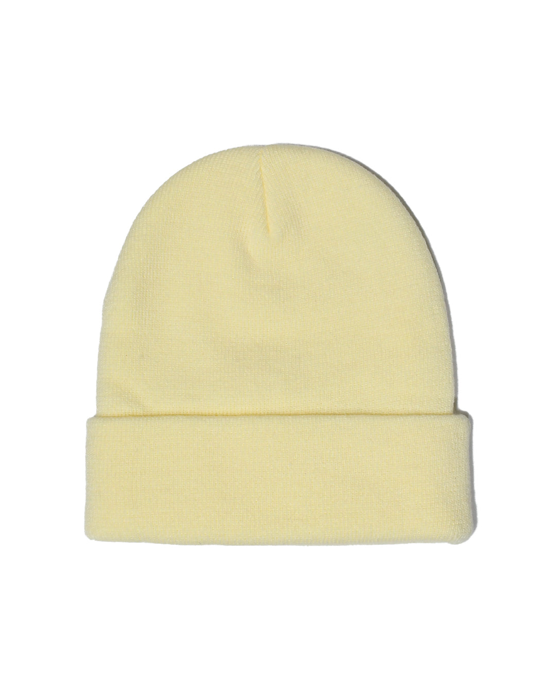 Restyle Front Patch Beanie Hat - Winter White